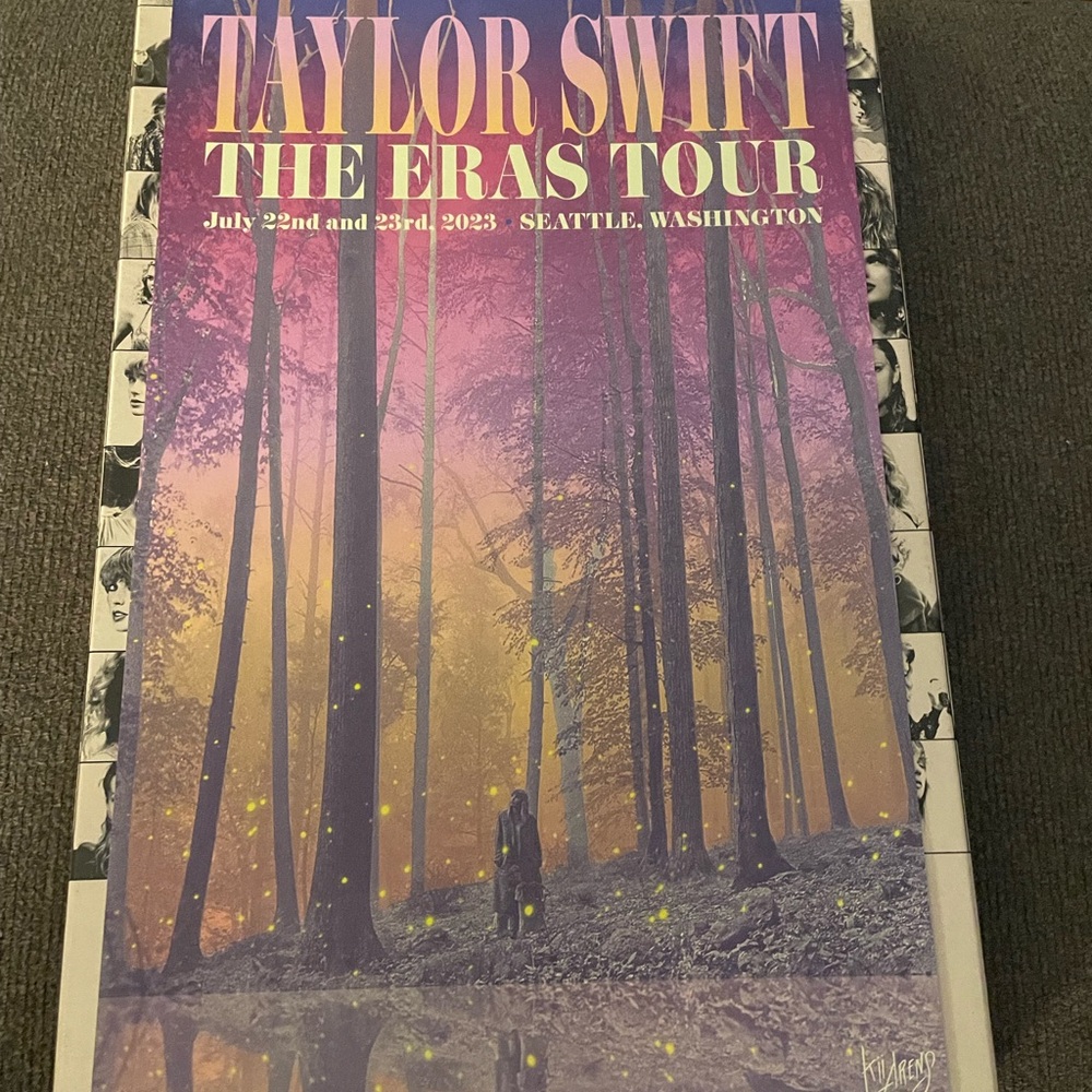 Eras tour Seattle poster with box